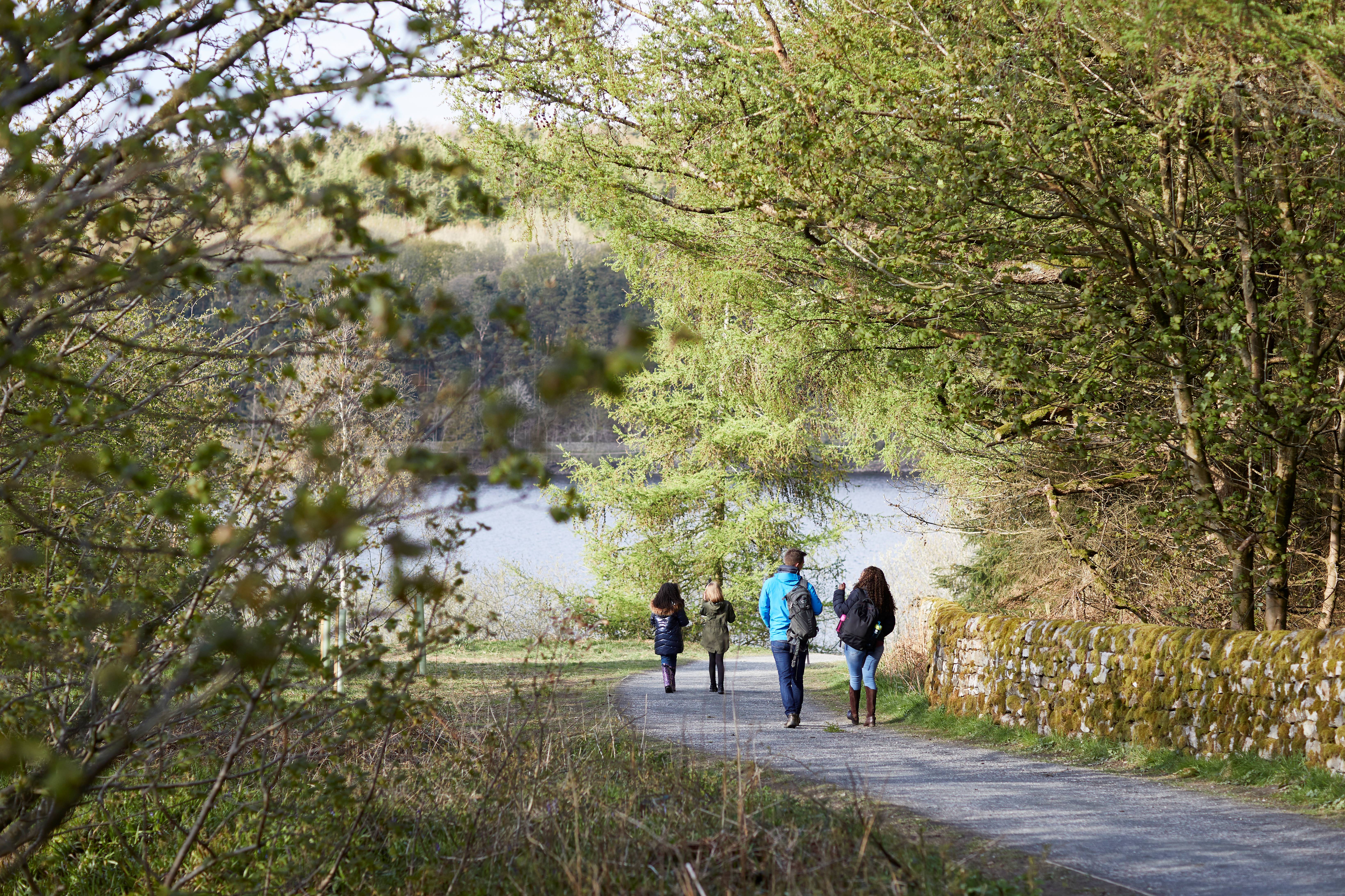 Family at Swinsty Reservoir