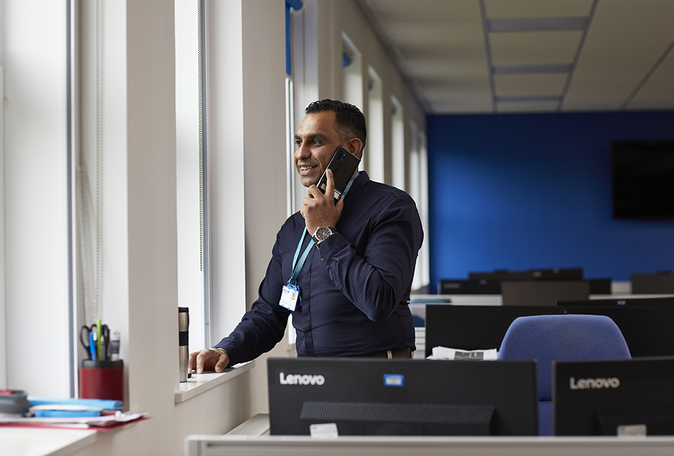 Colleague talking to a customer