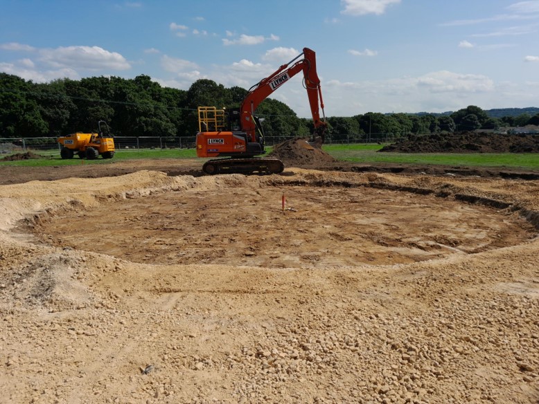 Work underway at Gilstead Lane