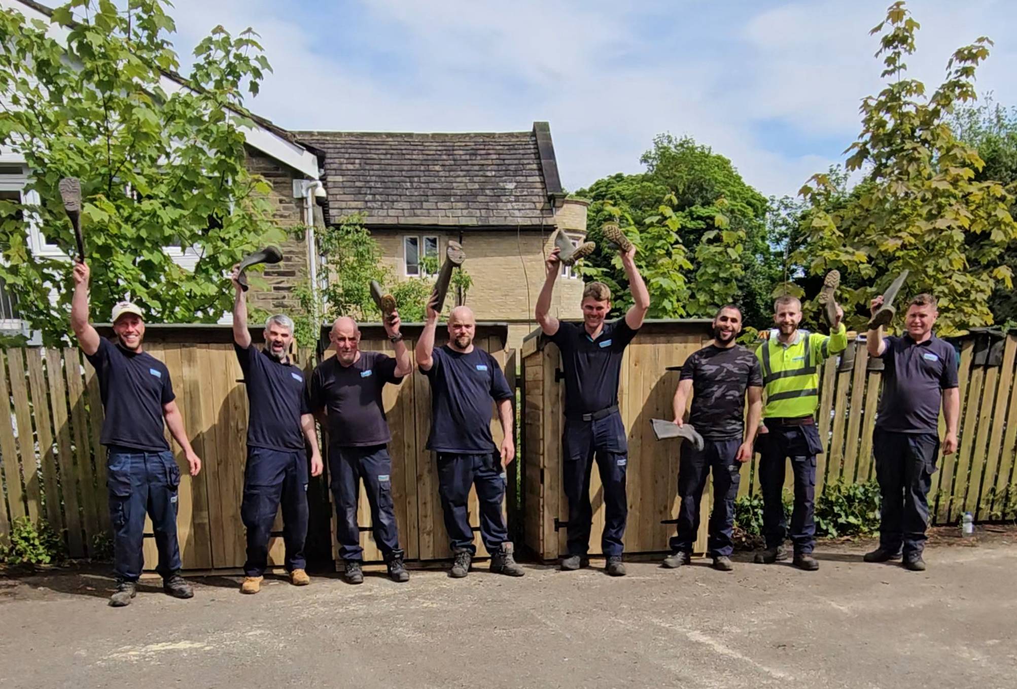 Yorkshire Water colleagues volunteering at Beckfoot Heaton Primary School