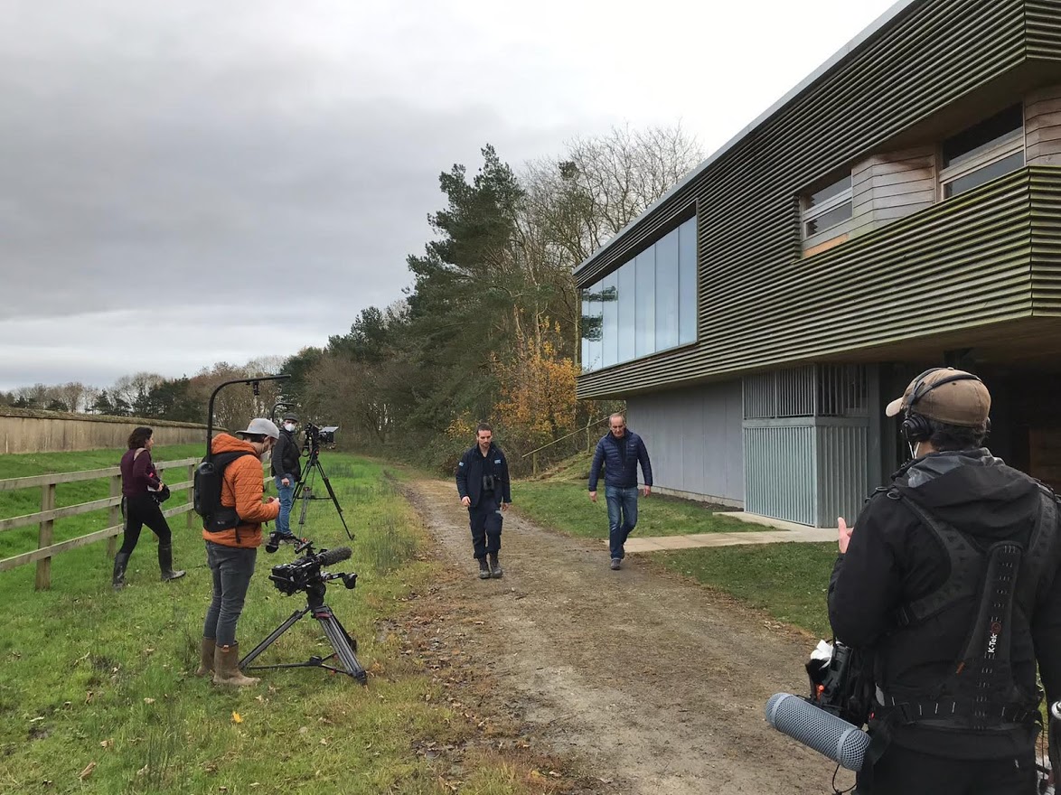 Kevin McCloud grand designs filming reception hide