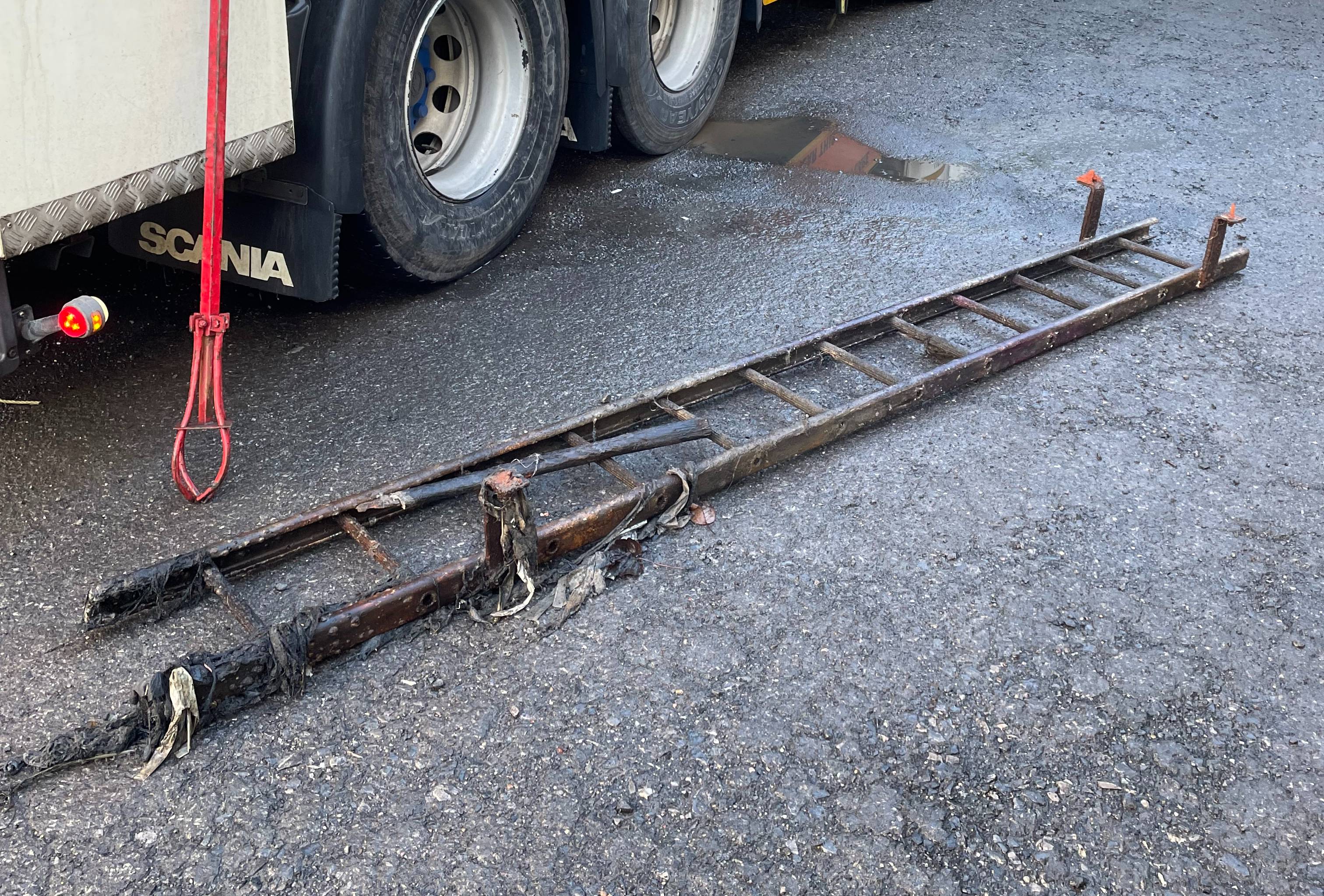 Ladders found in sewer